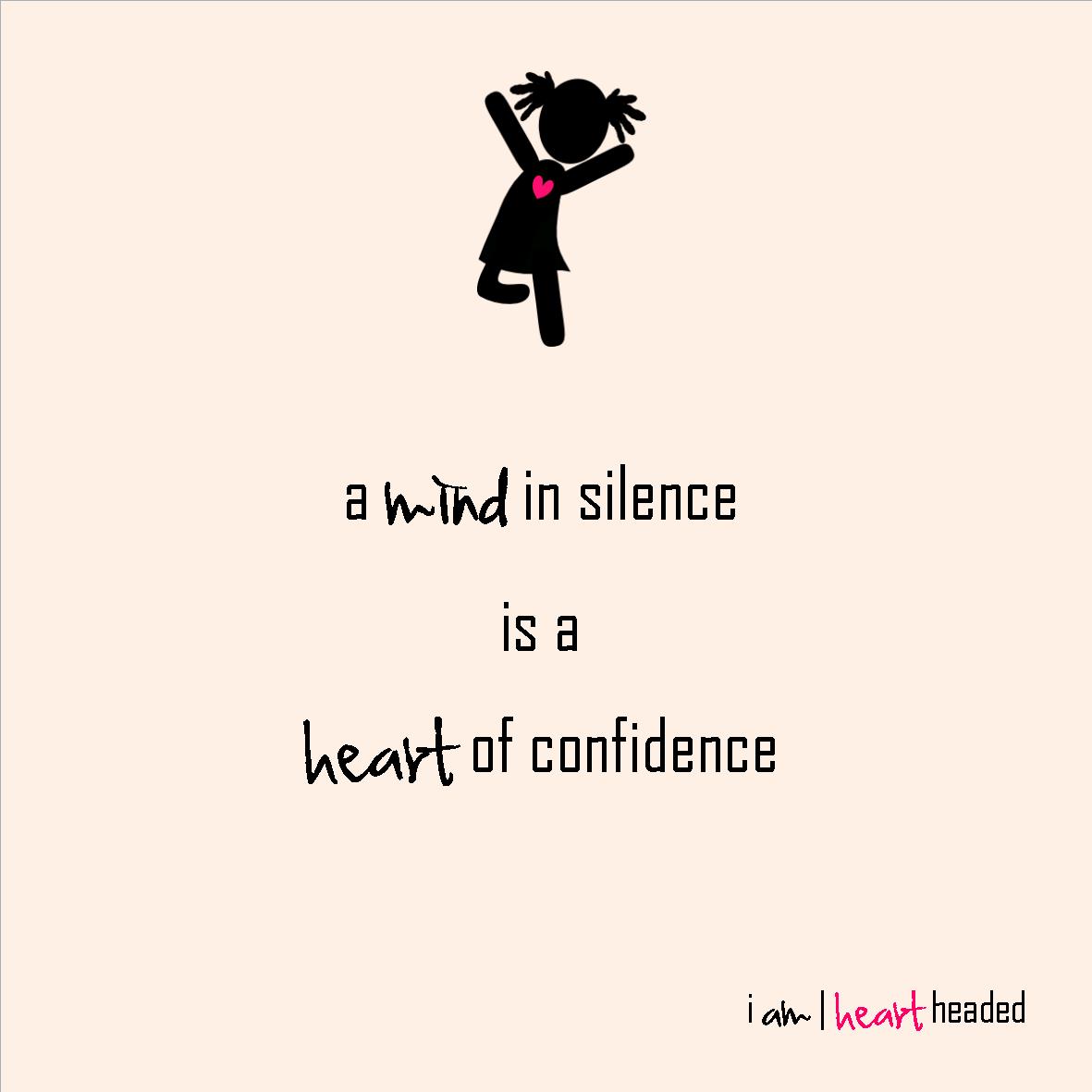 full-size featured image of quote 'heart of confidence' in category 'sparkly' at i am | heart headed