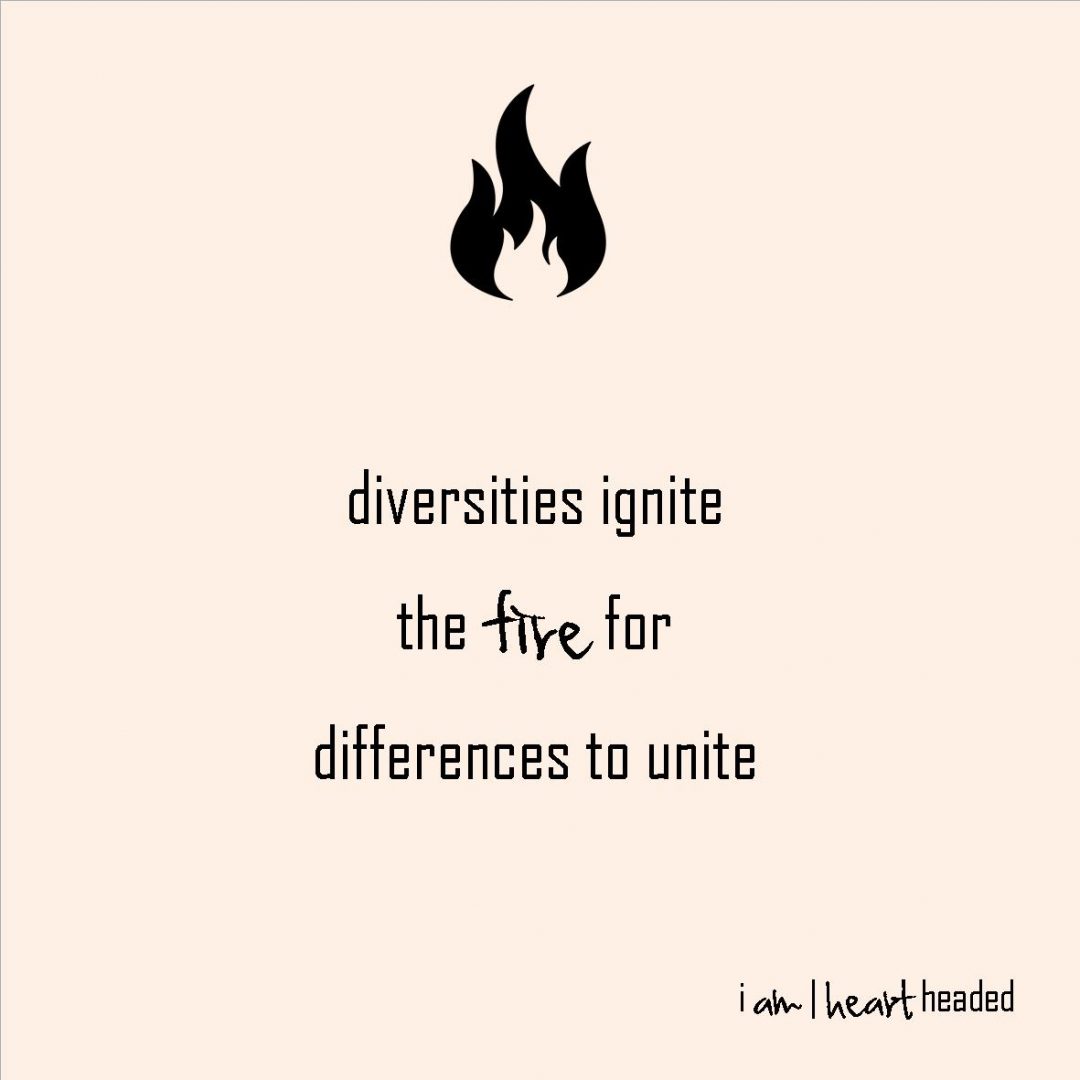 large-size post-grid image of quote 'ignite to unite' in category 'sparkly' at i am | heart headed