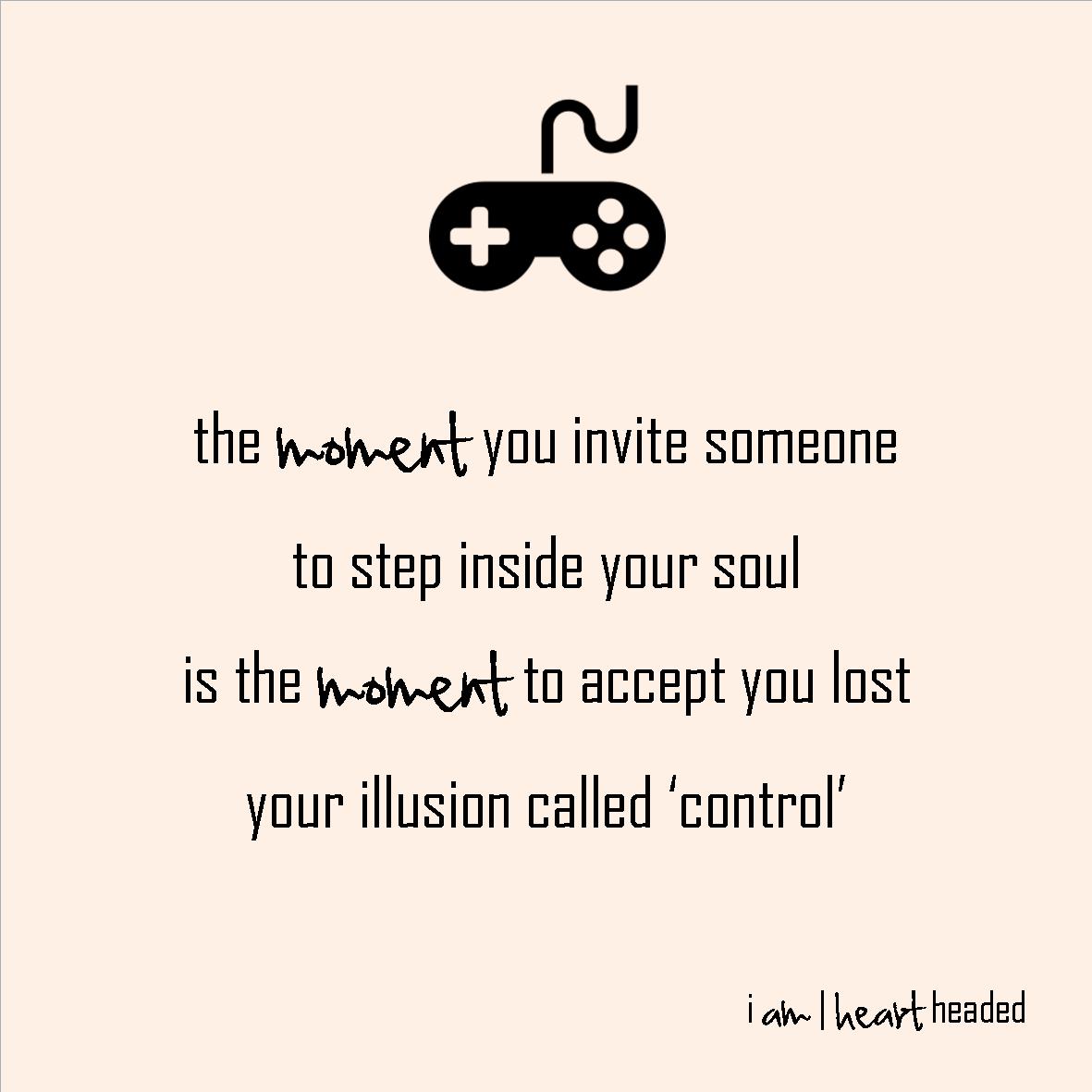 full-size featured image of quote 'illusion called control' in category 'sparkly' at i am | heart headed