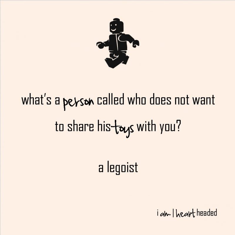 medium-size post-grid image of quote 'legoist' in category 'witty' at i am | heart headed