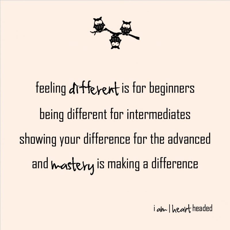 medium-size post-grid image of quote 'making a difference' in category 'wacky' at i am | heart headed