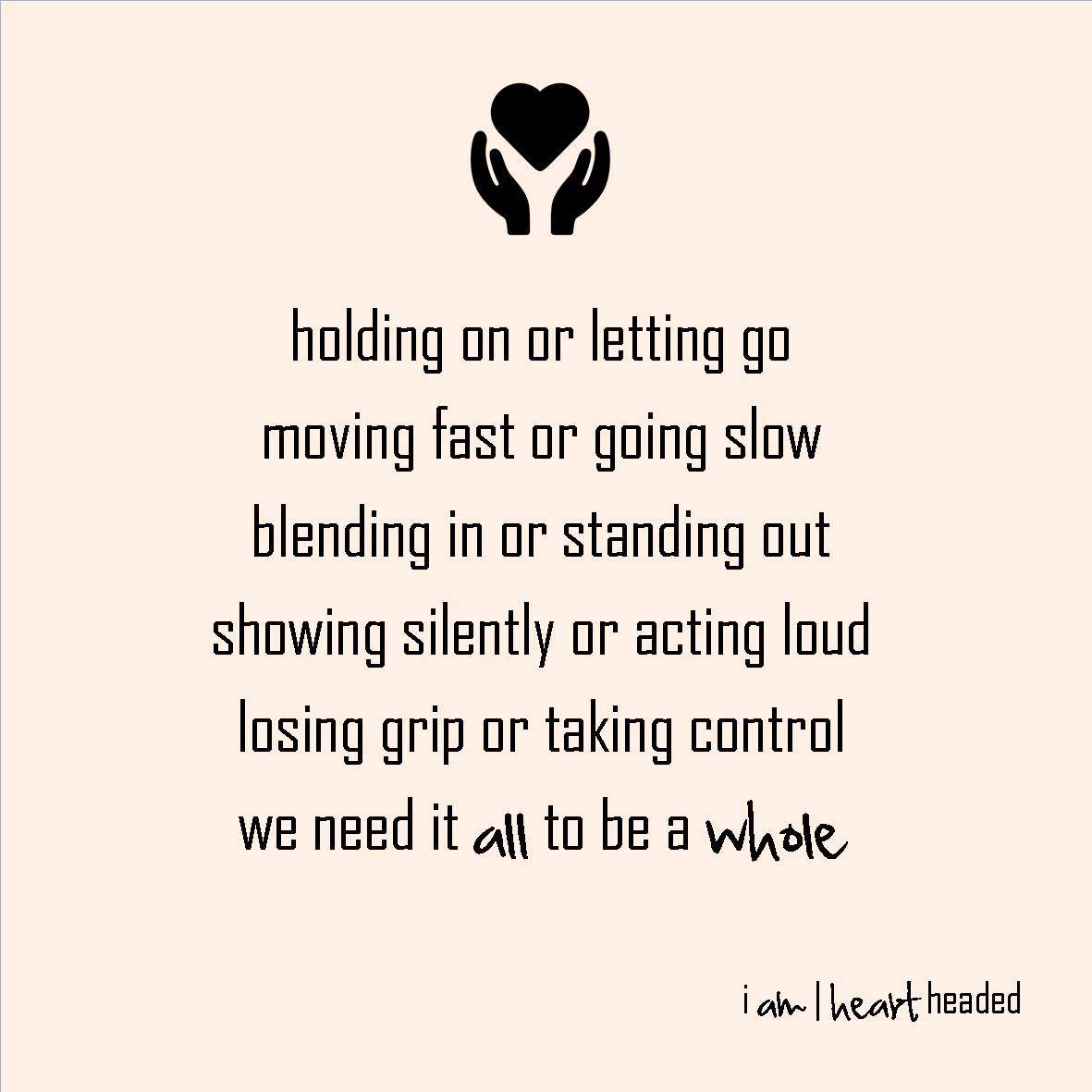 full-size featured image of quote 'we need it all' in category 'sparkly' at i am | heart headed